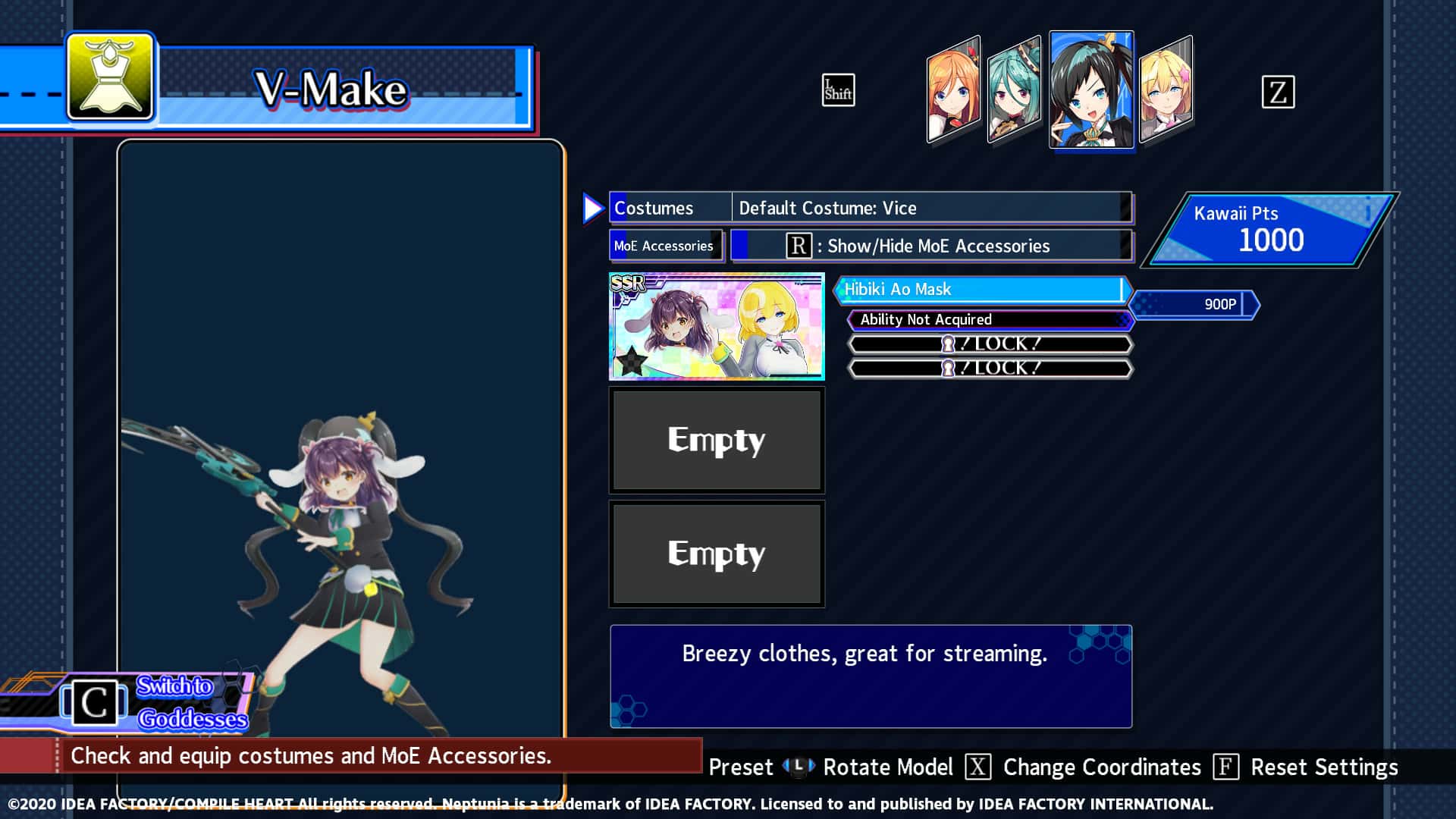 #2. Neptunia Virtual Stars - Hibiki Ao Pack (GOG) 由: Idea Factory International