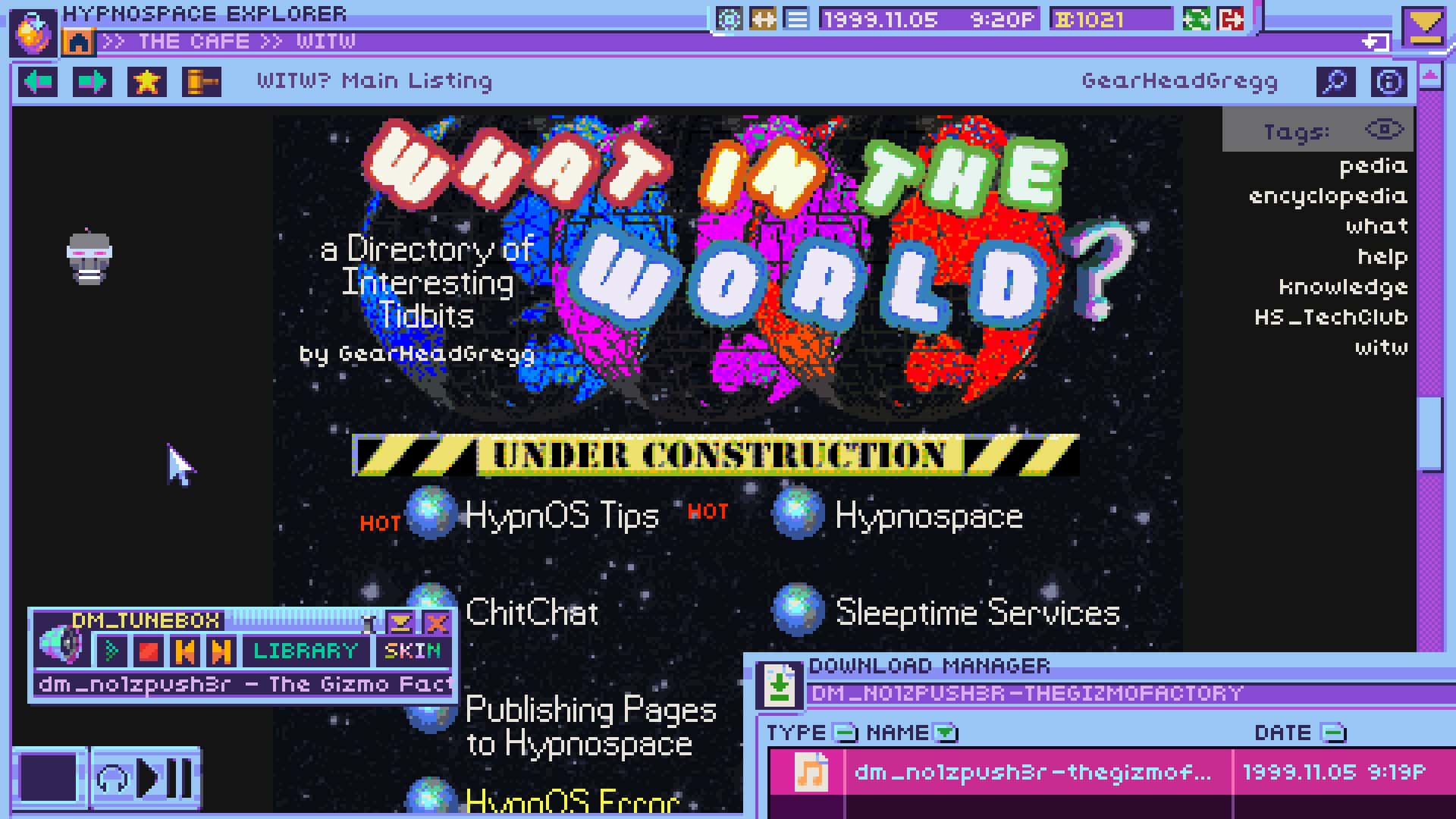 #7. Hypnospace Outlaw + Original Soundtrack (GOG) 由: No More Robots