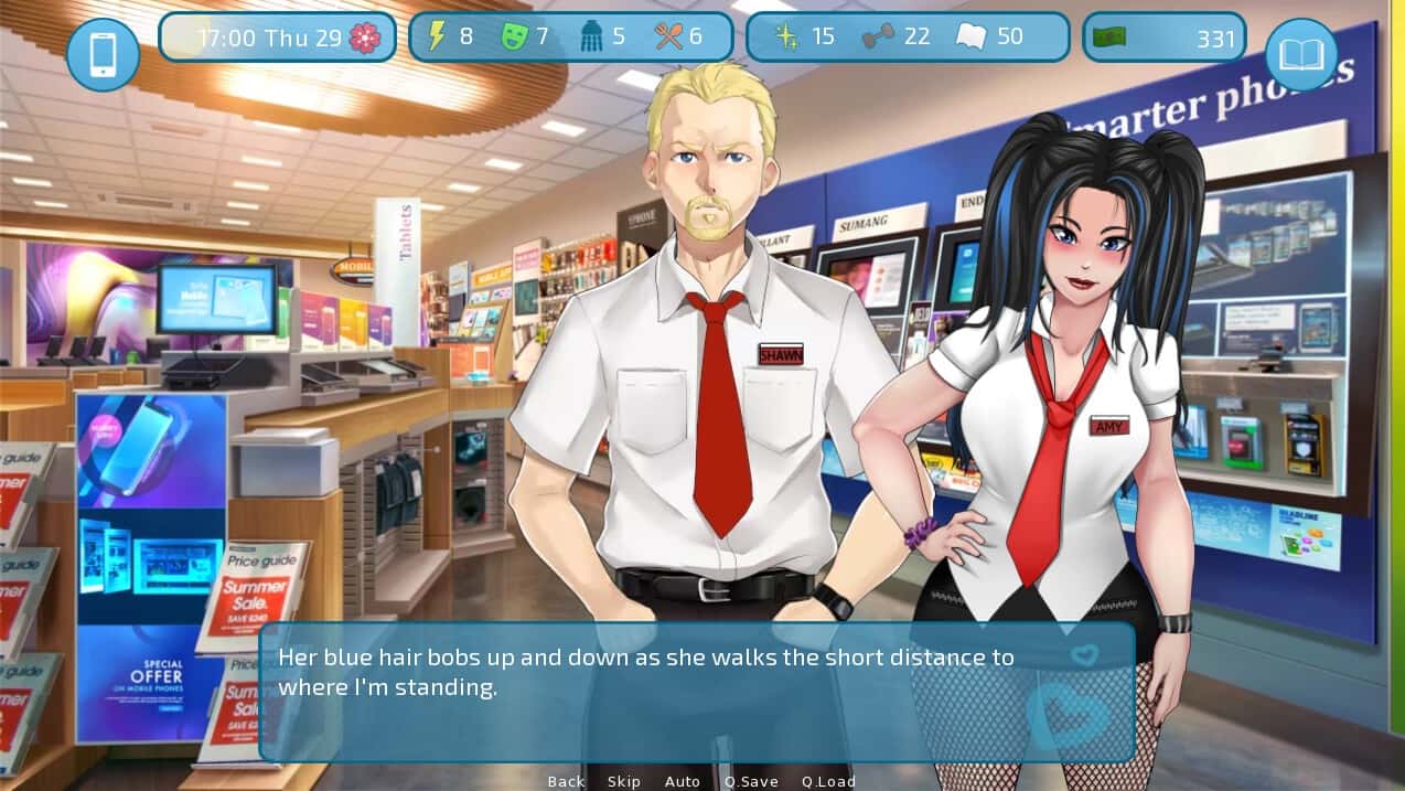 #2. Love and Sex: Second Base - For A Fistful Of Waifu (GOG) โดย: Andrealphus Games
