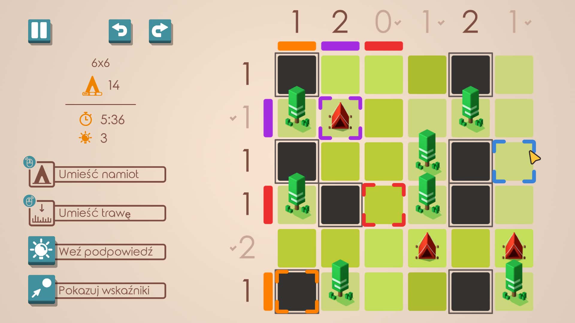 #5. Tents and Trees Demo (GOG) By: Frozax Games