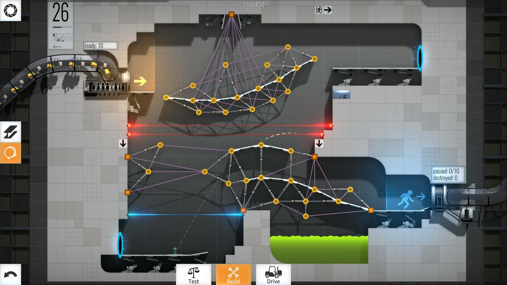 #2. Bridge Constructor Portal (GOG) โดย: Headup