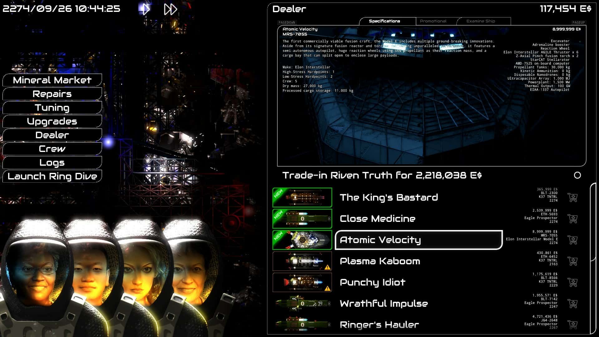 #5. ΔV: Rings of Saturn - Space Furry Edition (GOG) 来自: Kodera Software, Kurki.games