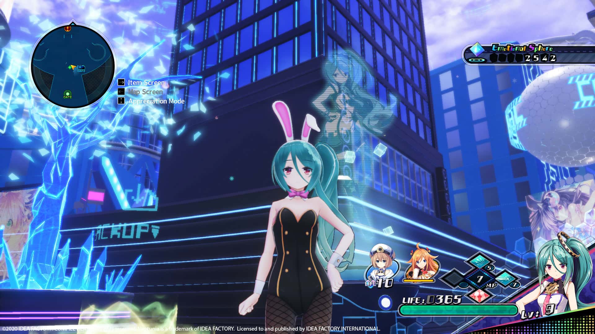 #1. Neptunia Virtual Stars - Bunny Outfit: V-Idol Set (GOG) By: Idea Factory International