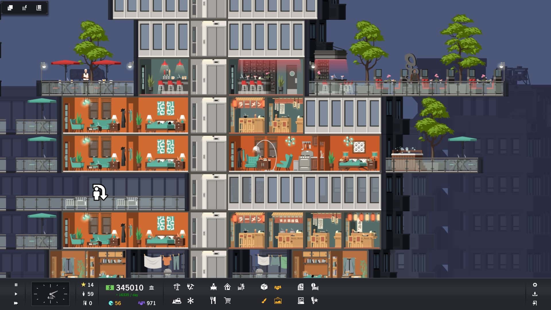 #2. Project Highrise: Tokyo Towers (GOG) 由: Kasedo Games