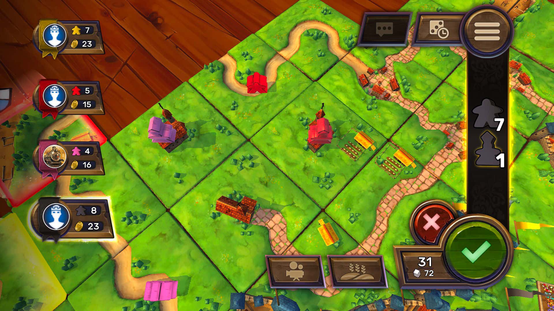 #5. Carcassonne - Tiles & Tactics (GOG) By: Twin Sails Interactive