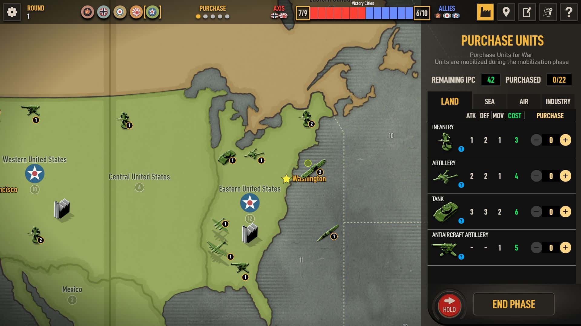 #8. Axis & Allies 1942 Online (GOG) โดย: Beamdog