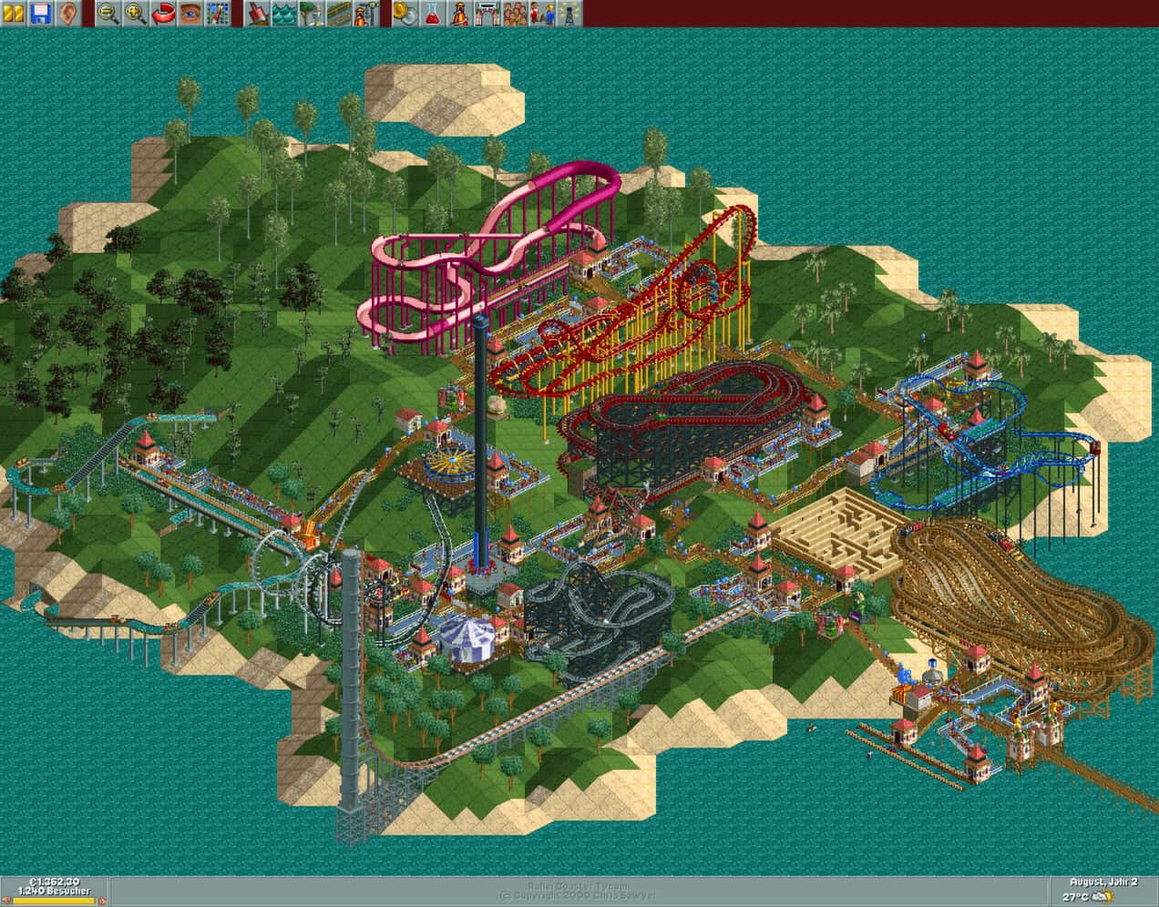 #8. RollerCoaster Tycoon Bundle (GOG) От: Atari