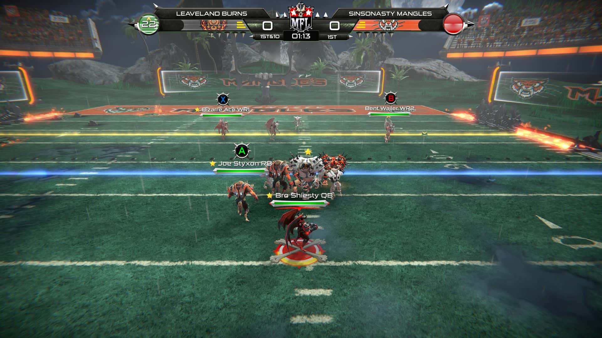 #5. Mutant Football League - Sinsonasty Mangles (GOG) De: Digital Dreams Entertainment Inc.