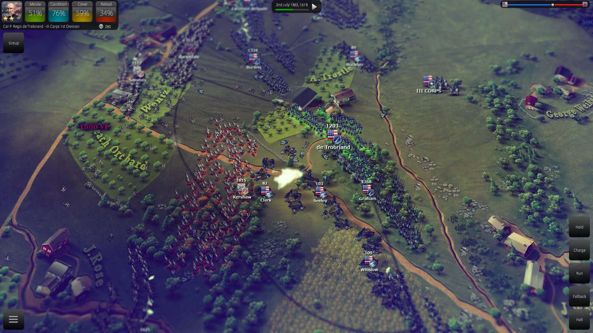 #4. Ultimate General: Gettysburg (GOG) 由: Game-Labs