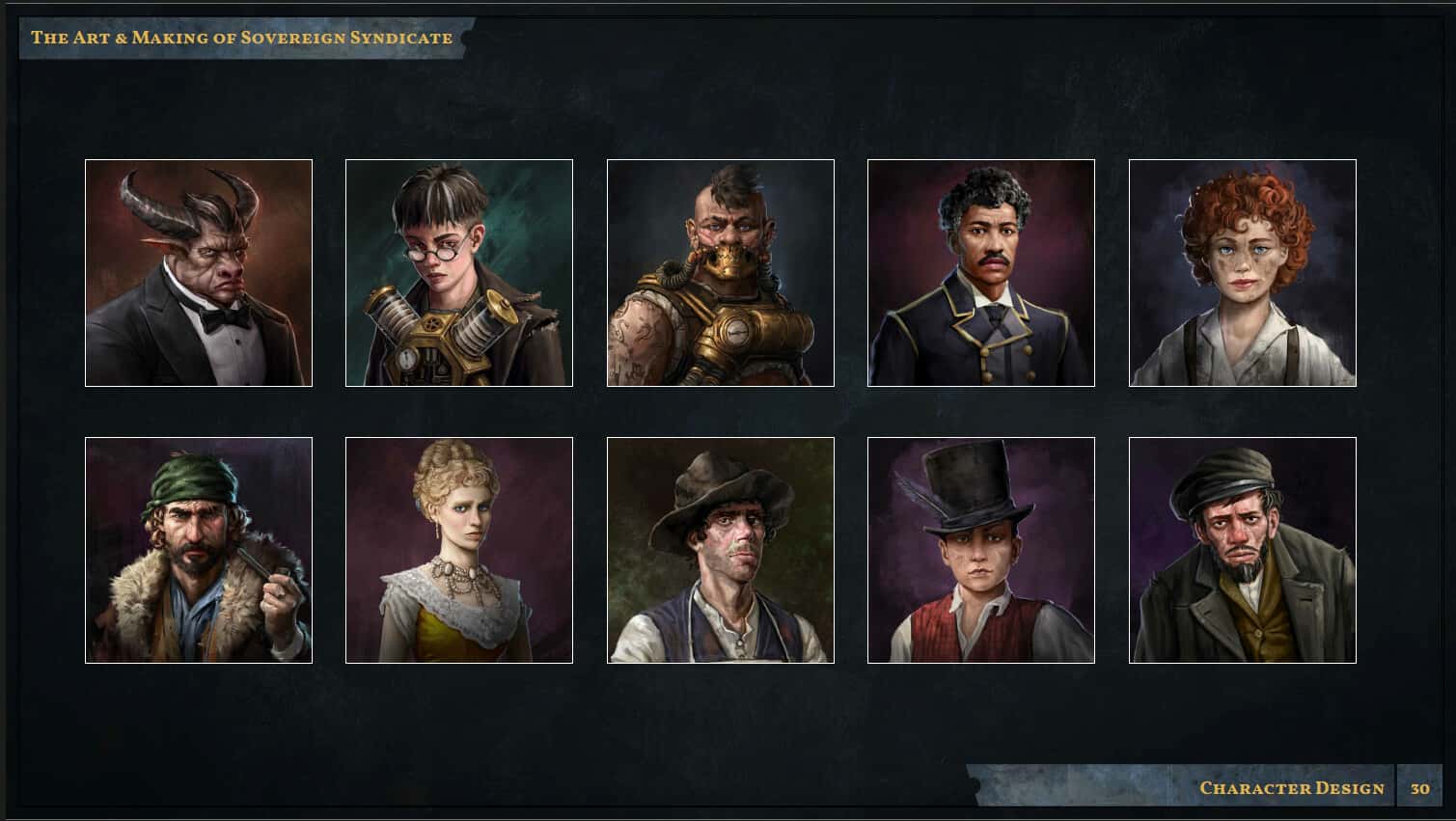 #2. Sovereign Syndicate Digital Artbook (GOG) โดย: Crimson Herring Studios