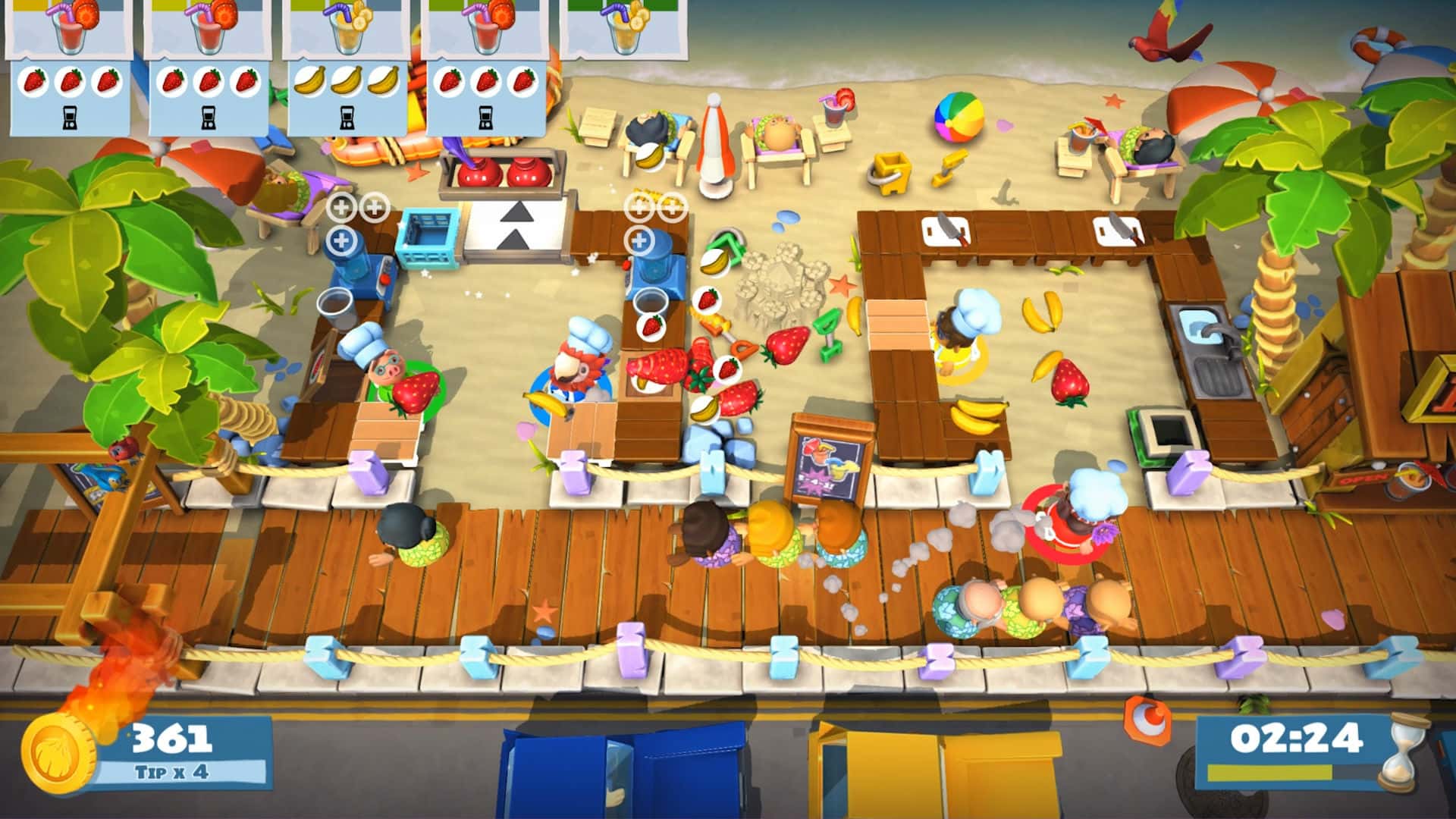 #4. Overcooked! 2 - Surf 'n' Turf (GOG) 由: Team17 Digital LTD.