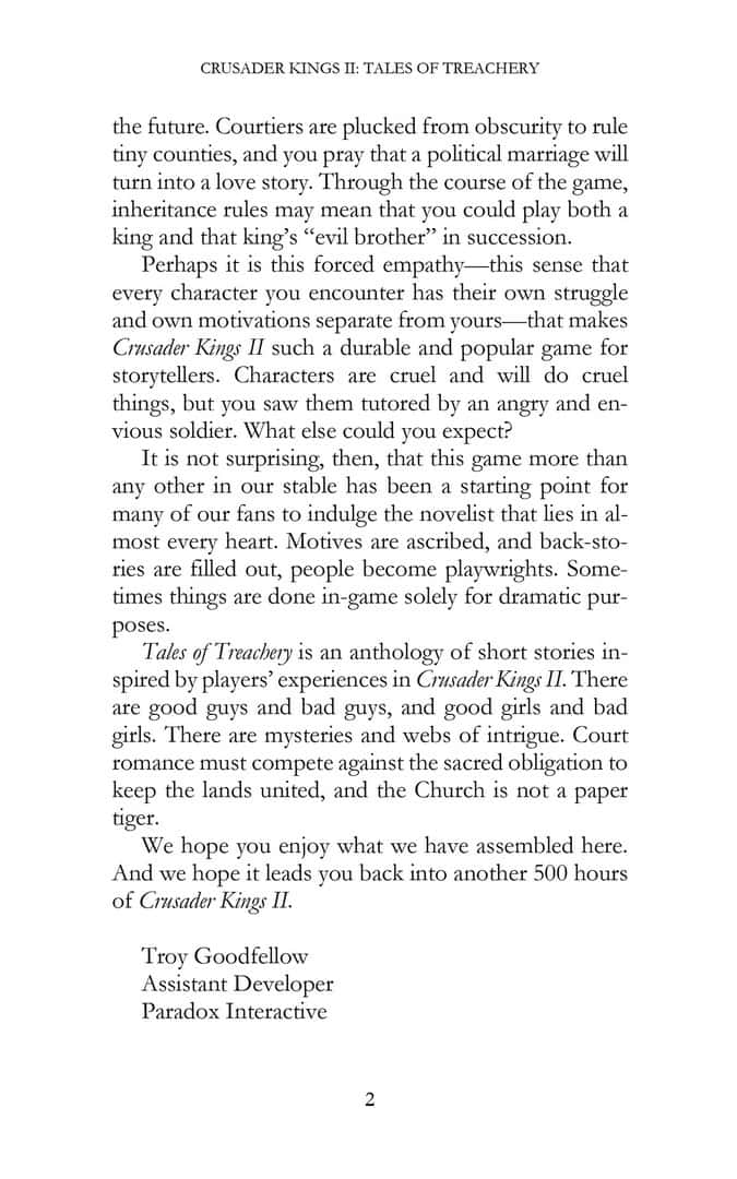 #3. E-Book Crusader Kings II: Tales of Treachery (GOG) От: Paradox Interactive