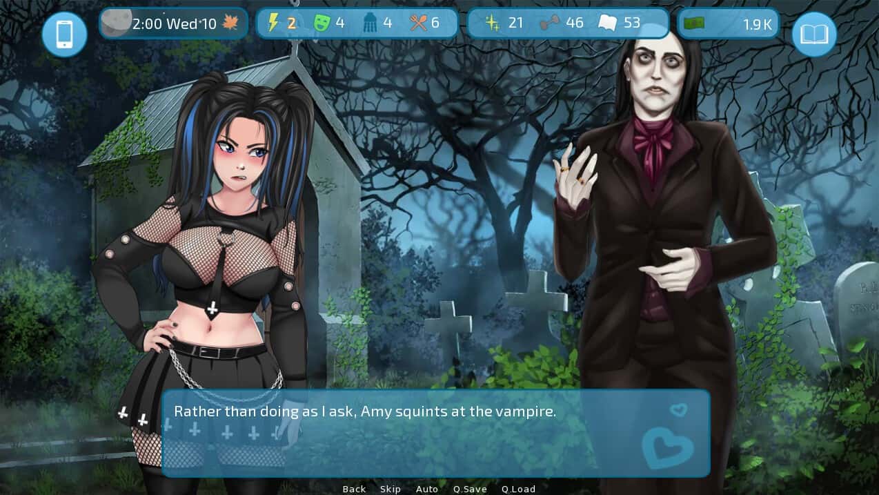 #3. Love and Sex: Second Base - For A Fistful Of Waifu (GOG) โดย: Andrealphus Games