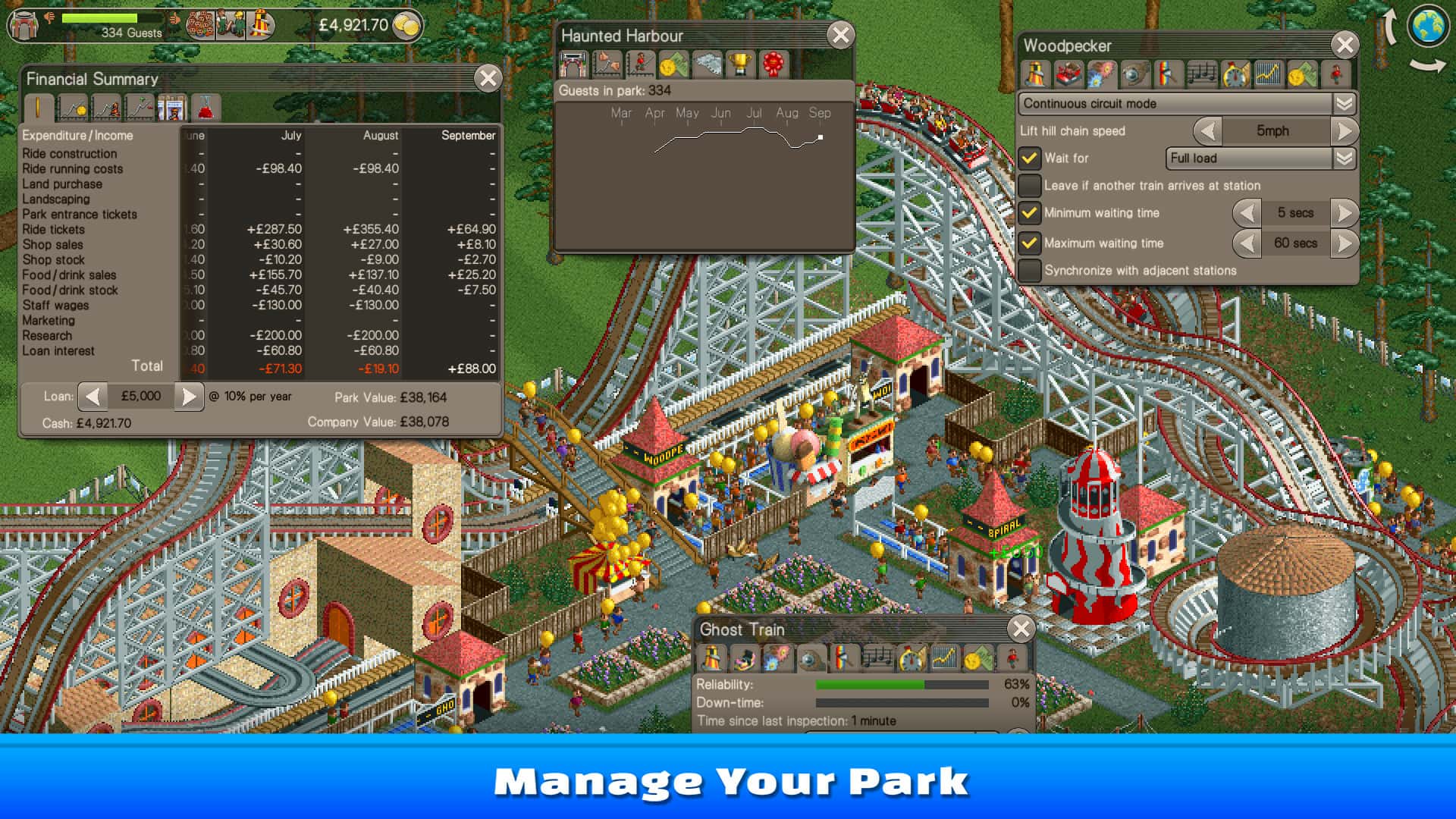 #4. RollerCoaster Tycoon® Classic (GOG) Door: Atari