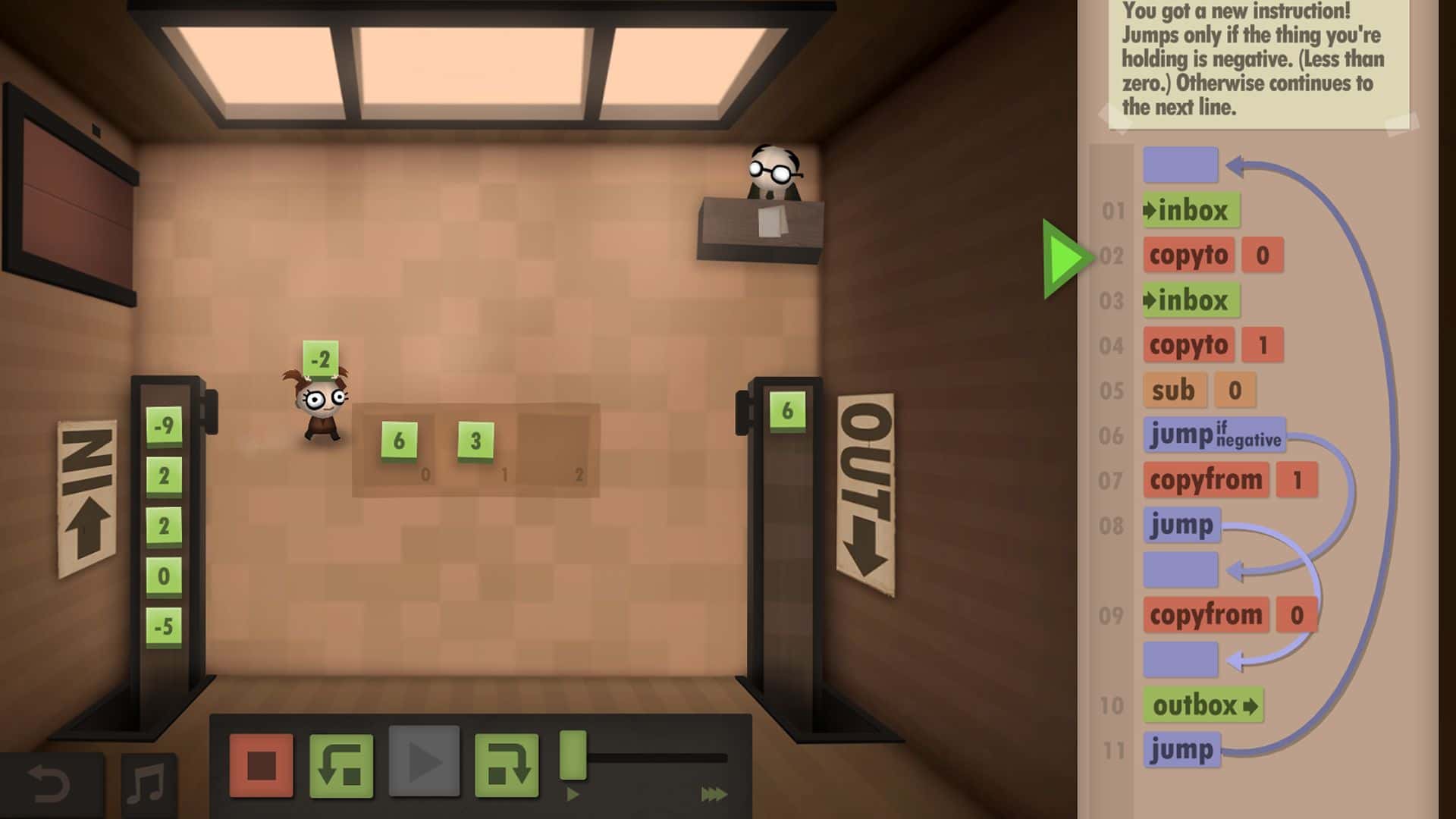 #7. Human Resource Machine (GOG) 由: Tomorrow Corporation