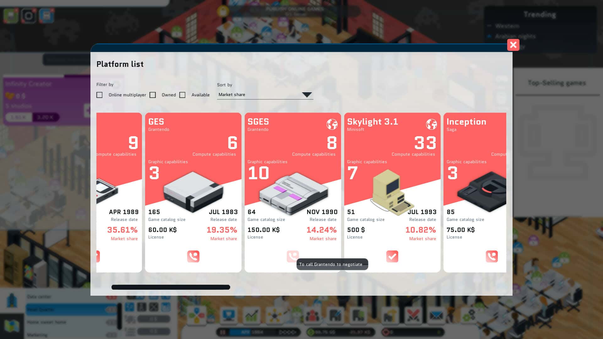 #1. City Game Studio: a tycoon about game dev (GOG) От: Binogure Studio
