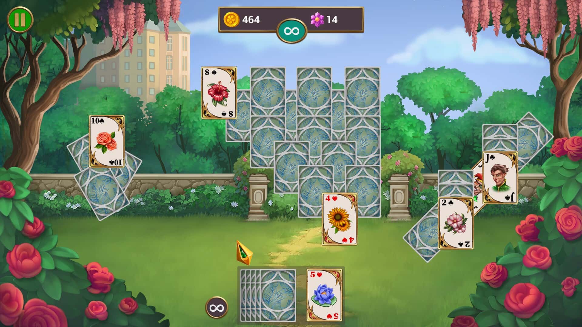#10. Solitaire Quest: Garden Story (GOG) Podle: Playzzy Games