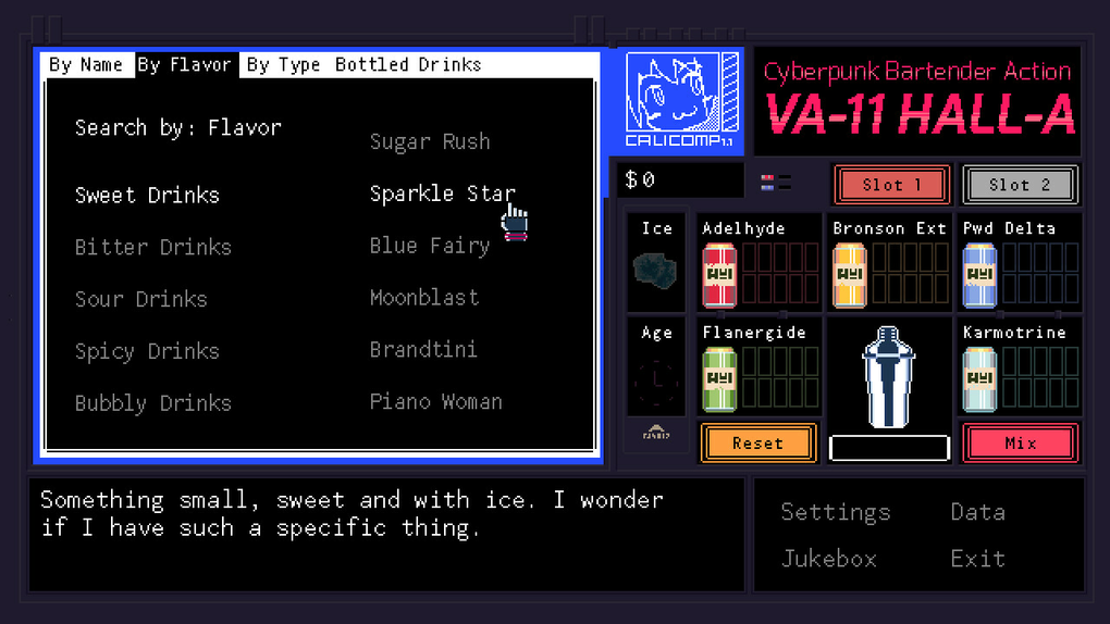 Скриншот №9 к VA-11 Hall-A Cyberpunk Bartender Action