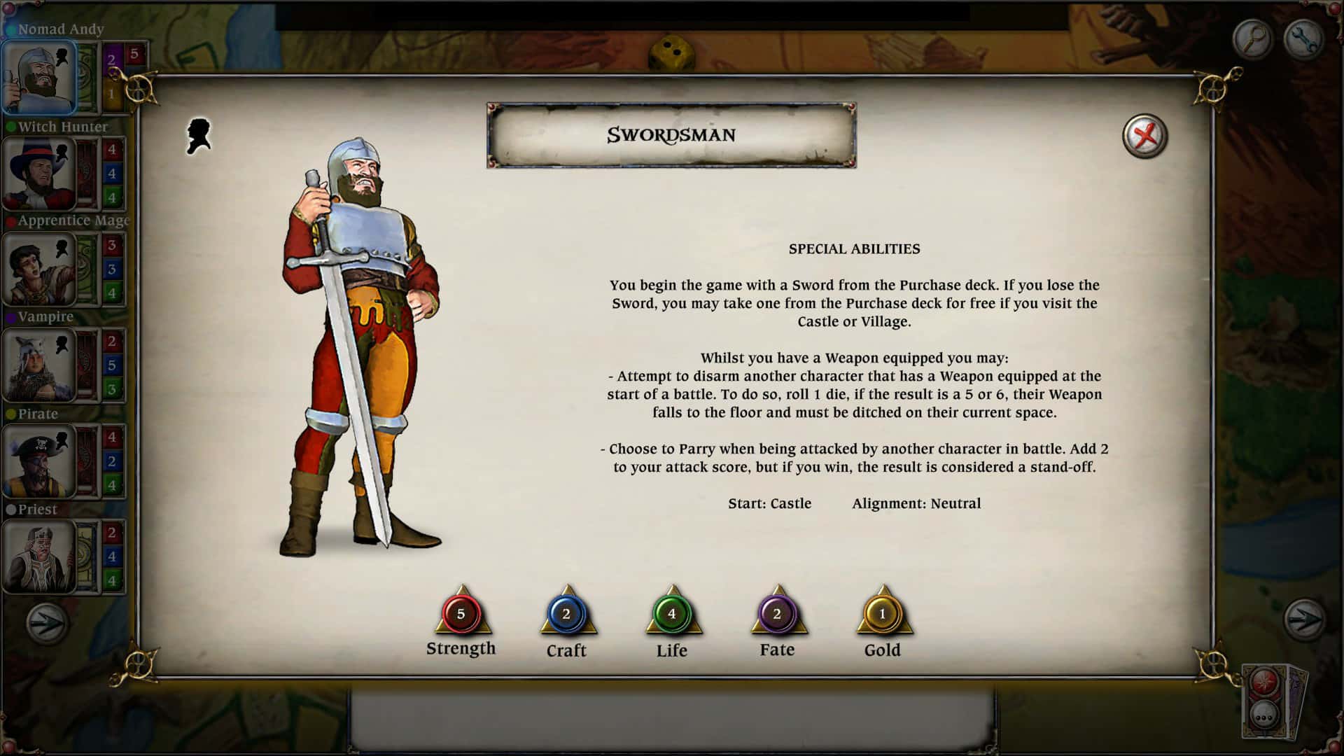 #4. Talisman Character - Swordsman (GOG) بواسطة: Nomad Games