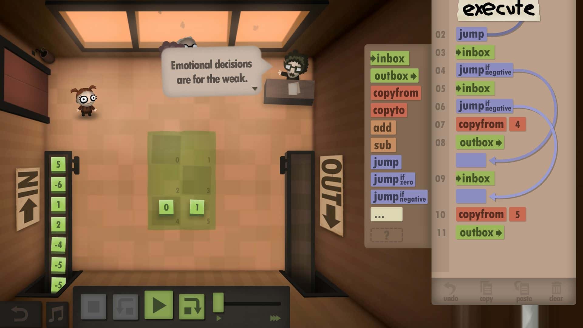 #4. Human Resource Machine (GOG) 由: Tomorrow Corporation