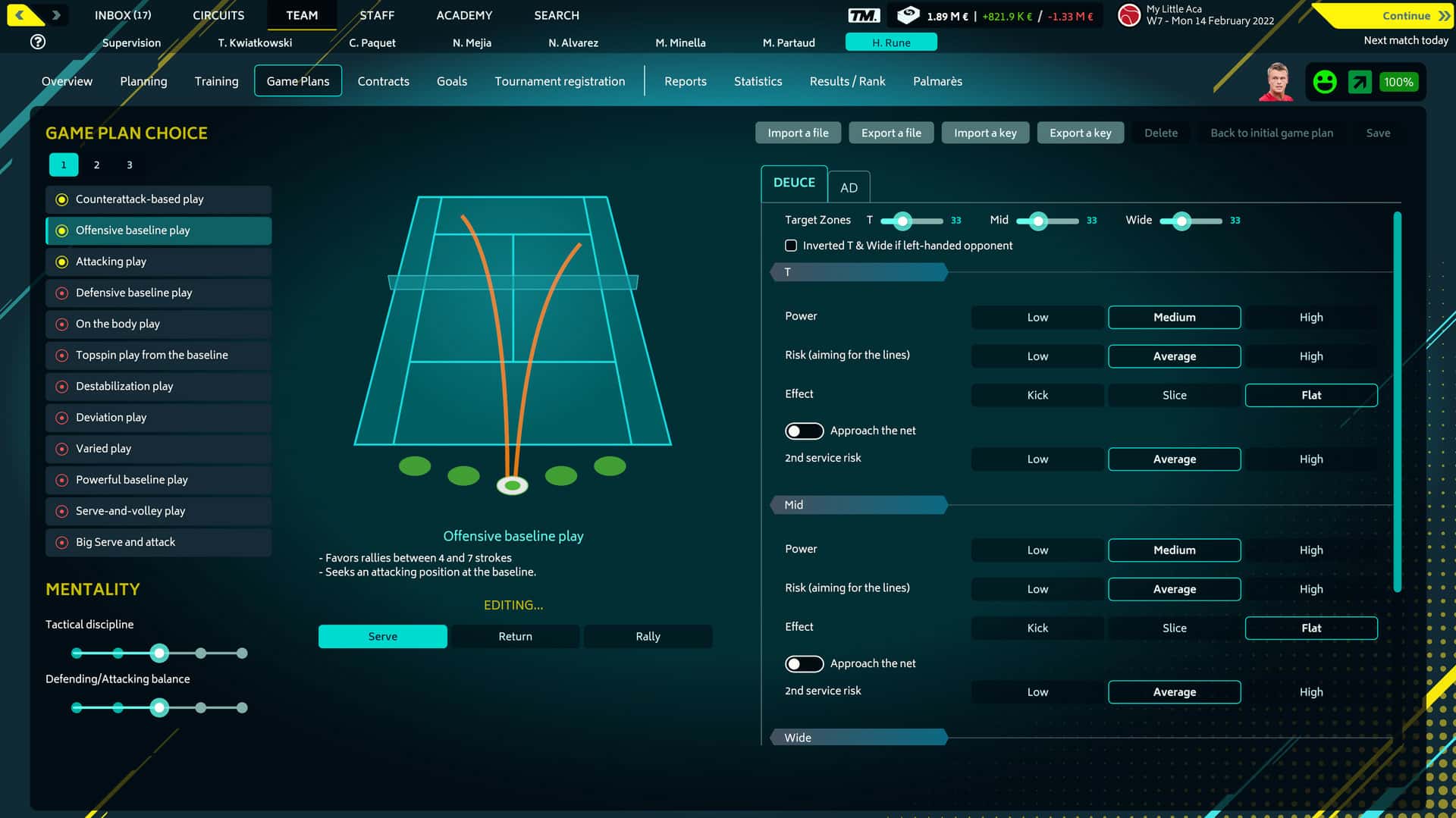 #3. Tennis Manager 2022 (GOG) 来自: Rebound CG